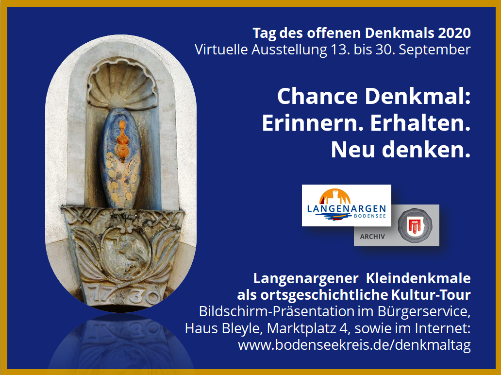 Virtuelle Präsentation Langenargener Kleindenkmale zum Tag des offenen Denkmals 2020